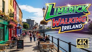 Walking Limerick : King John's Castle, The Treaty Stone & River Shannon | 4K UHD