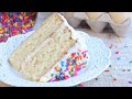 The BOMB Vanilla Cake Recipe From-Scratch! ((So Fluffy!))