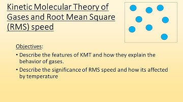 Kinetic Molecular Theory of Gases and RMS speed