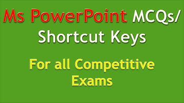 Most Important MS PowerPoint MCQS | MS PowerPoint shortcut keys for FPSC PPSC NTS PTS OTS ETEA KPPSC