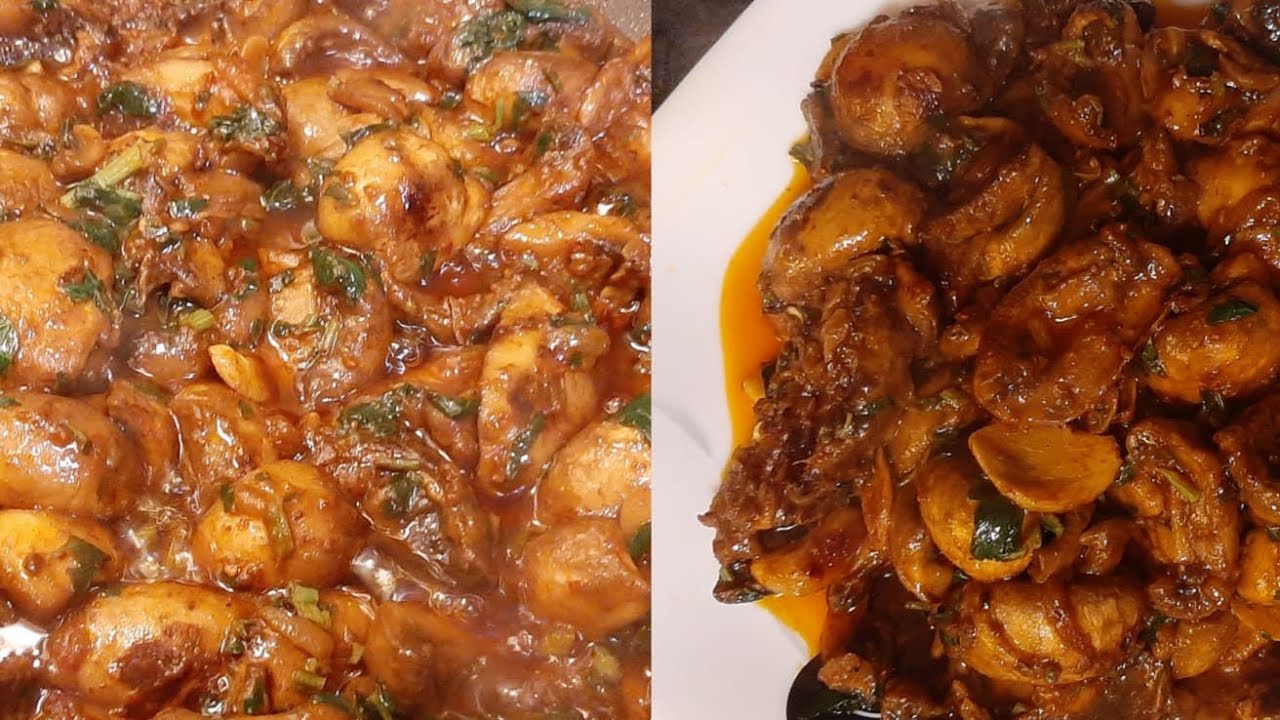 اسهل طريقة لعمل الفطر مع توابل روعة champignons avec des épices waw