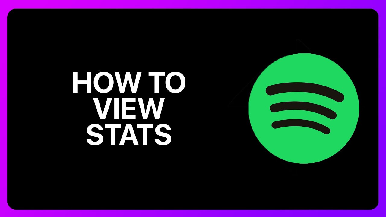 How To View Spotify Stats Tutorial - YouTube