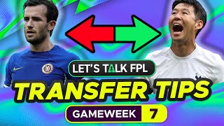 FPL TRANSFER TIPS DOUBLE GAMEWEEK 7 (Who to Buy and Sell?) | FANTASY PREMIER LEAGUE 2023/24 TIPS