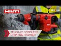 Hilti Nuron TE 500-22 Cordless Chipping Hammer Features and Benefits