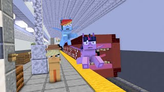 Train Eater vs. MLP G4 in Minecraft Animation!