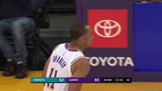 Avery Bradley Full Play 10\/27\/19 Charlotte Hornets vs Los Angeles Lakers | Smart Highlights