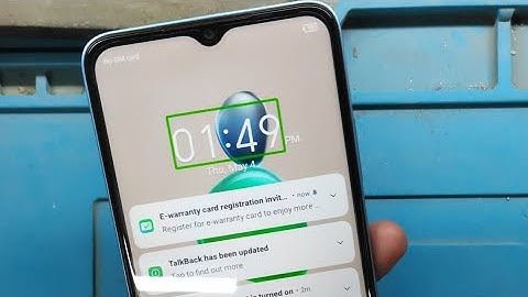 Infinix HOT 30i Automatic Talking Off (TalkBack Off)