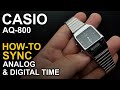 Casio AQ 800 Adjusting Watch Hands Module 5696 Casio AQ 800 Adjusting Watch Hands Module 5696