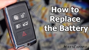 Land Rover Key Fob -- How to Replace Battery