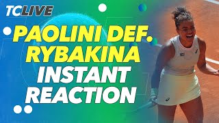 Jasmine Paolini Triumphs Over Elena Rybakina | 2024 Roland Garros Quarterfinal