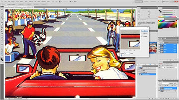 Easy way to de-screen a printed image using Adobe Photoshop filters