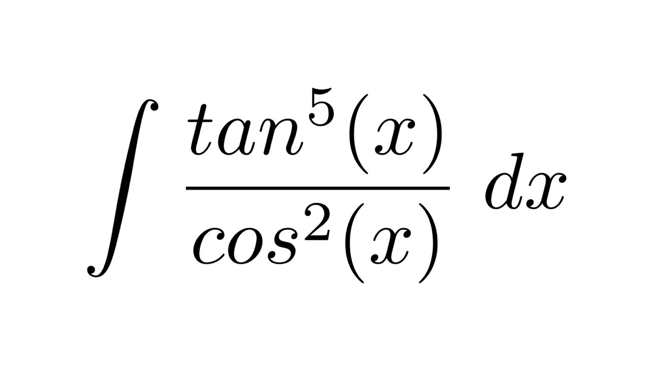 Integral Of Tan 5 x cos 2 x substitution YouTube integral-of-tan-5-x-cos-2-x-substitution-youtube