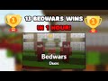 We got the most bloxdio bedwars wins in a hour 13