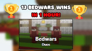 We got the most bloxd.io bedwars wins in a hour! (13)