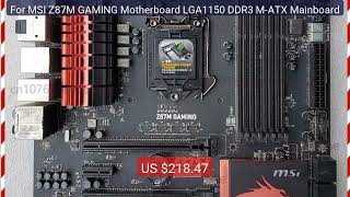 For MSI Z87M GAMING Motherboard LGA1150 DDR3 M-ATX Mainboard — Top Rated 2026 | Buy Now!