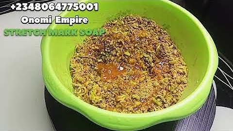 STRETCH MARK TREATMENT SOAP🌿 | HOW TO CLEAR STRETCH IN 2 WEEKS | SCAR & STRETCH MARKS REMEDY #soap