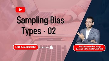 Sampling BiasTypes - 02  | By Dheerendra Negi | NIQC International