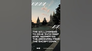 Achieve the Extraordinary The Art of Deep Work #selfimprovement #personalgrowth #tips #hacks #books