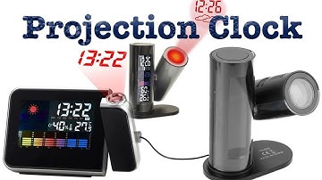 Multi-function Weather Calendar LCD Digital Projection Clock Temperature Humidity
