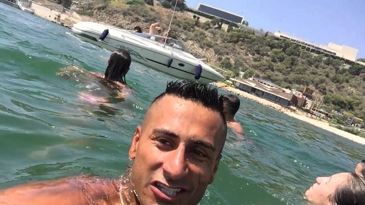 Swimming in the middle of the Mediterranean Sea - Lebanon 2015