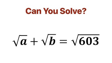 A Wonderful Olympiad Math Problems. Algebra With Square Roots.
