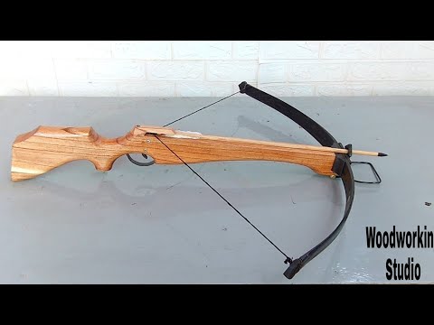 How to make a simple wooden crossbow at home