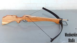 How to make a simple wooden crossbow at home