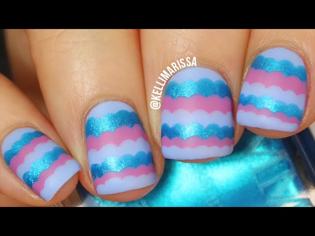 DIY: Nail Art Using Tape!!! - YouTube