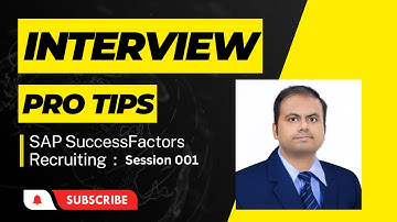 SAP SuccessFactors Recruiting Interview Preparation Session 001
