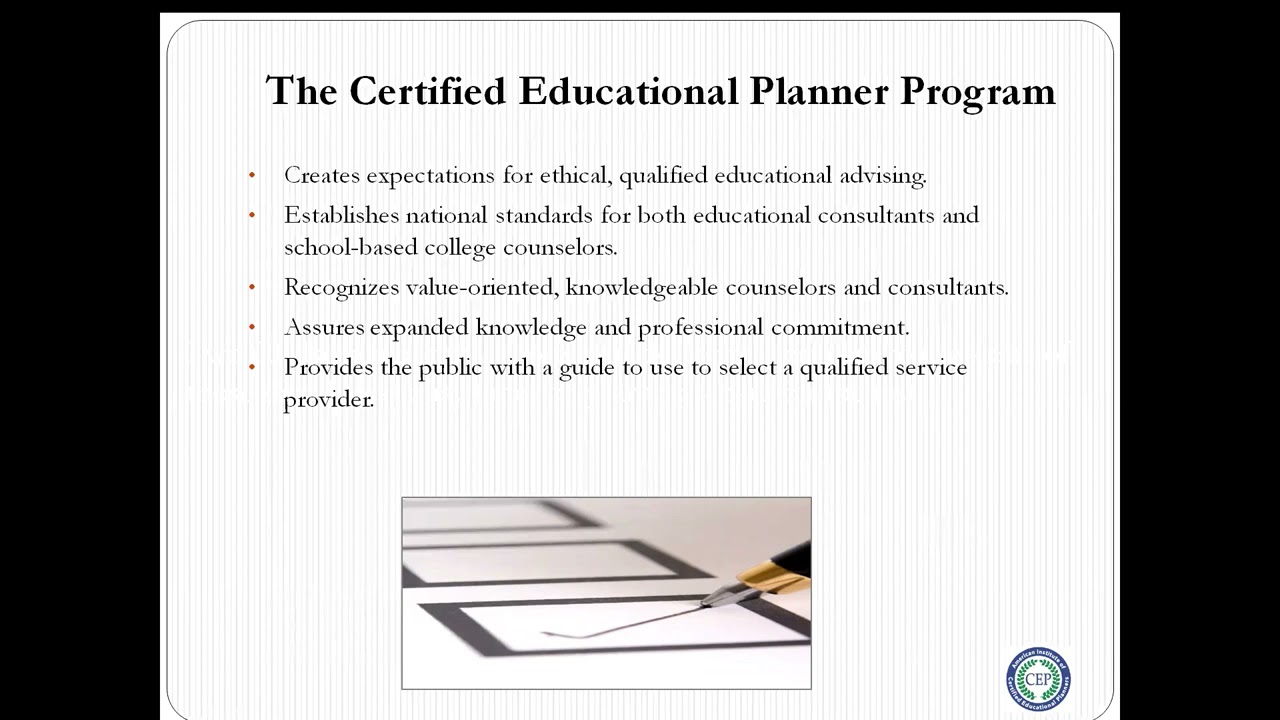 Now Is The Time to Become a Certified Educational Planner
