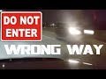 Wrong Way Driver Entering Freeway