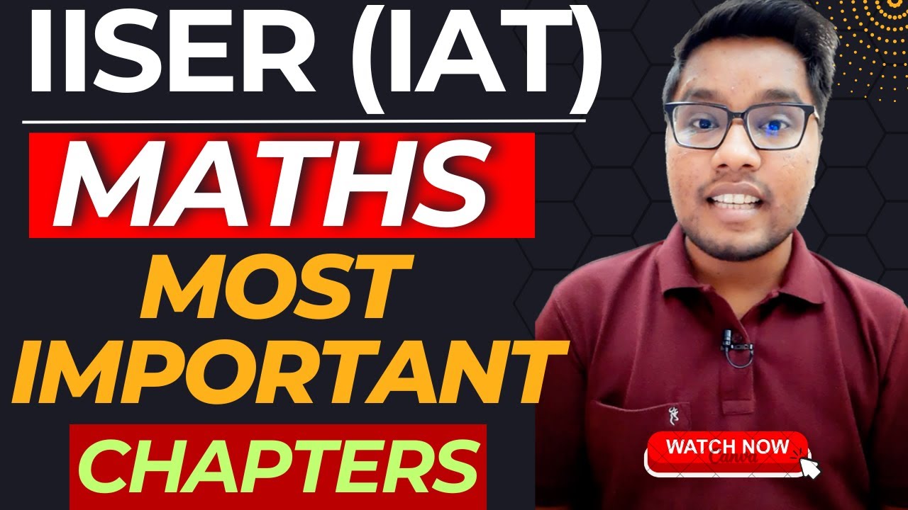 IISER Aptitude Test(IAT) 2024 Most Important Chapters Maths 