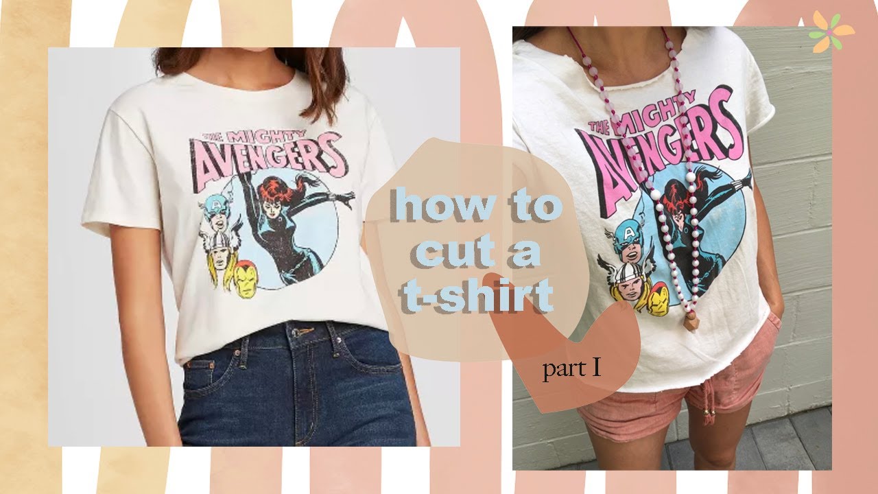 how to cut a t-shirt (part I) - YouTube