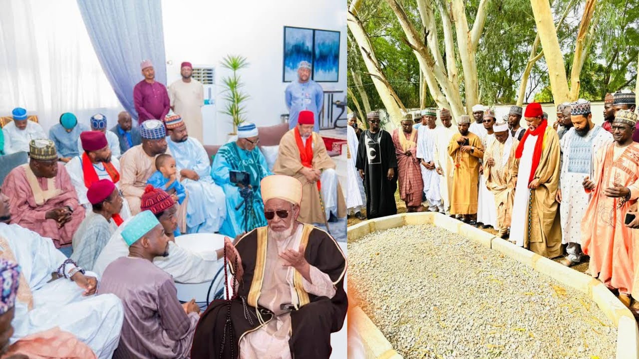 Tawagar Gidan Sheikh Dahiru Usman Bauchi Sunkai Ziyarar Ta'aziyar Rasuwar Shugaba Buhari