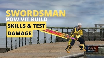 Ran Online - Pow Vit Swordsman | Skill build and Test Damage  | RAN Online: Last Frontier |
