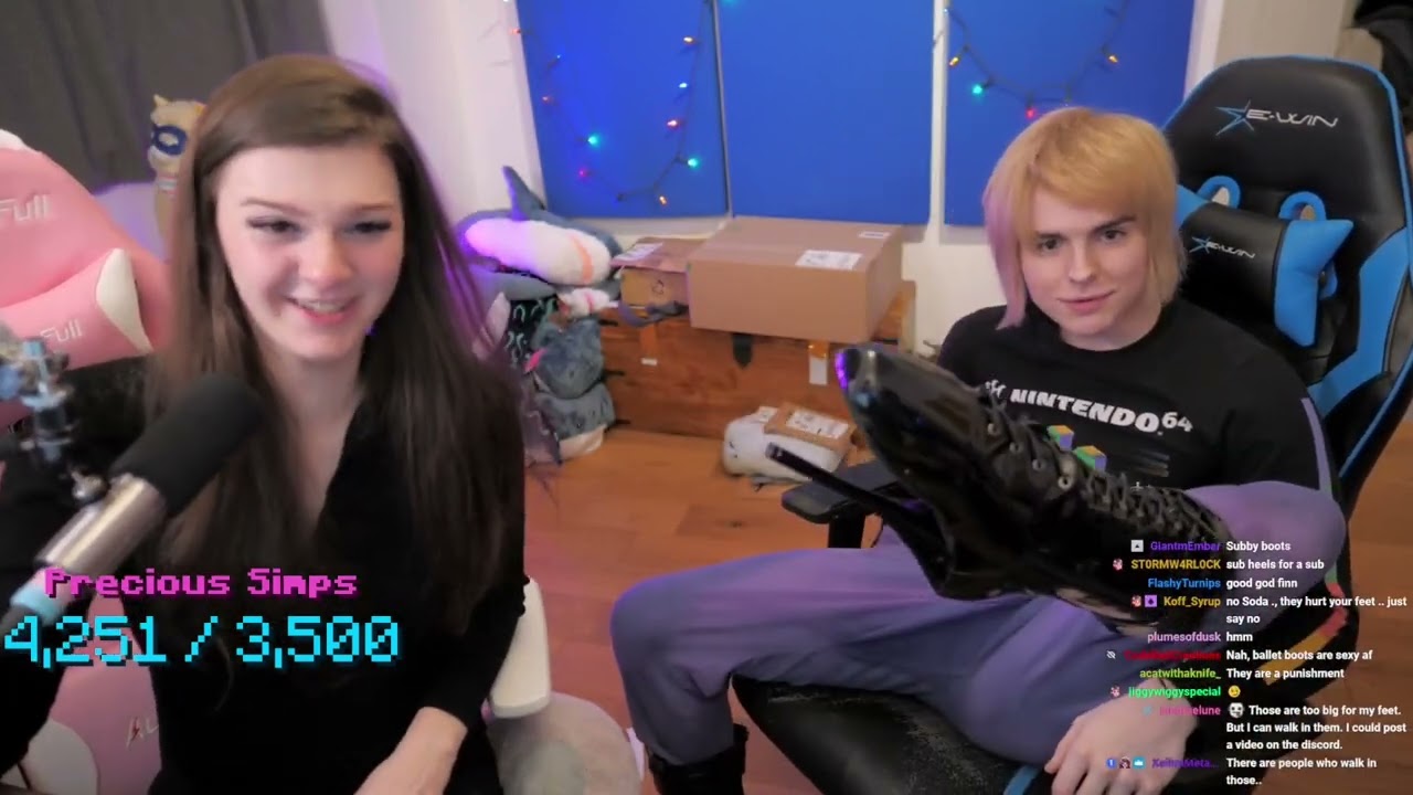 Sodacat walks in ballet heels, explains them to F1nn5ter, talks like a pirate