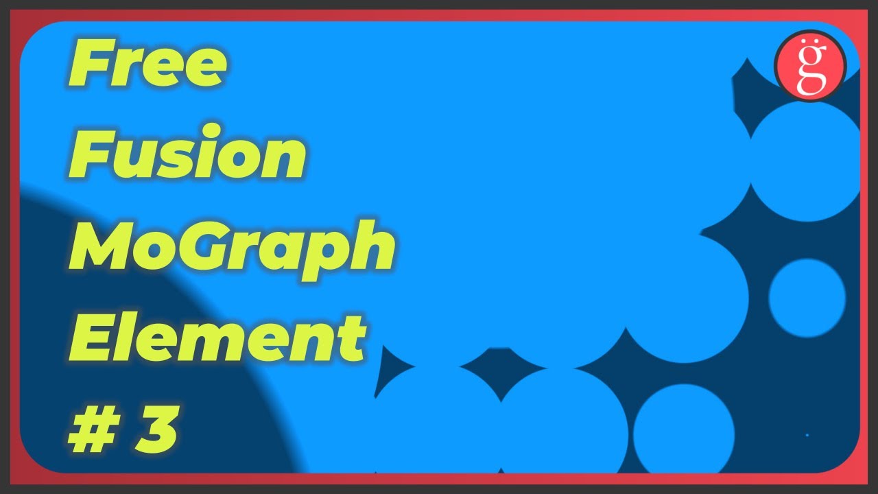 Free DaVinci Resolve Fusion MoGraph Elements 003 - Code Included! - YouTube