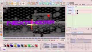 Cinema 4D Tutorial: Toebex Tutorial: Cool Text with BALLS