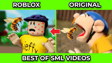 SML Movie vs SML ROBLOX: 1+ HOURS OF BEST JEFFY VIDEOS ! Side by Side #15