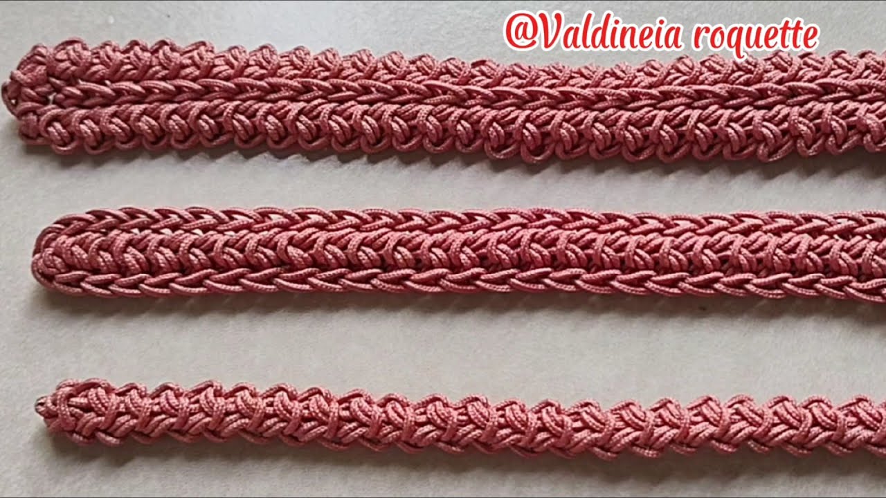 alça de crochê passo a passo fácil e rápido