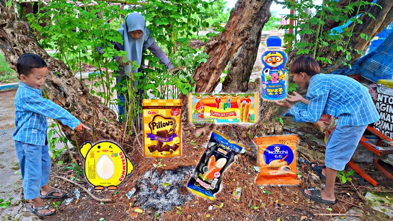 DRAMA BERBURU JAJAN,YUPI PORORO PILLOWS GUMMYEGG SOSIS KANZLER MOCHI 