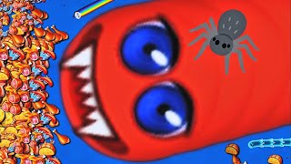 Aaj Sabko Kha Jaunga 😈 Giant Red Worm Live Gameplay | Worms Zone screenshot 4