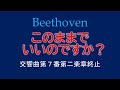 【このままでいいのですか？】Beethoven Symphony No.7 2nd movement Coda