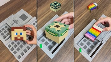 Crafting Minecraft Impossible items BUT Lego!