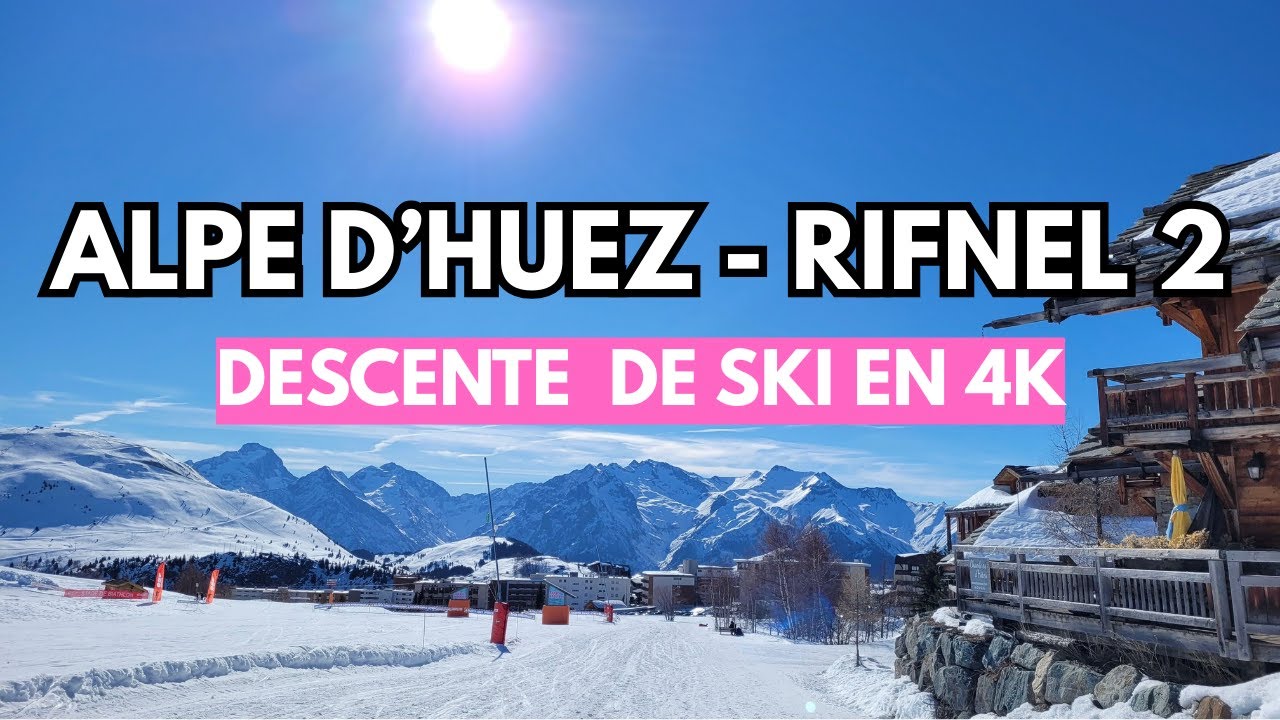 Alpe d’Huez | Ski Tour sur la piste RIFNEL2 ⛷️ | Descente complète depuis les tapis