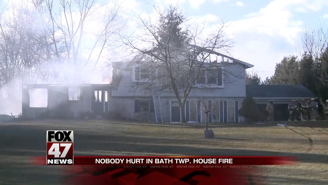 UPDATE: Fire destroys Bath Township home - YouTube