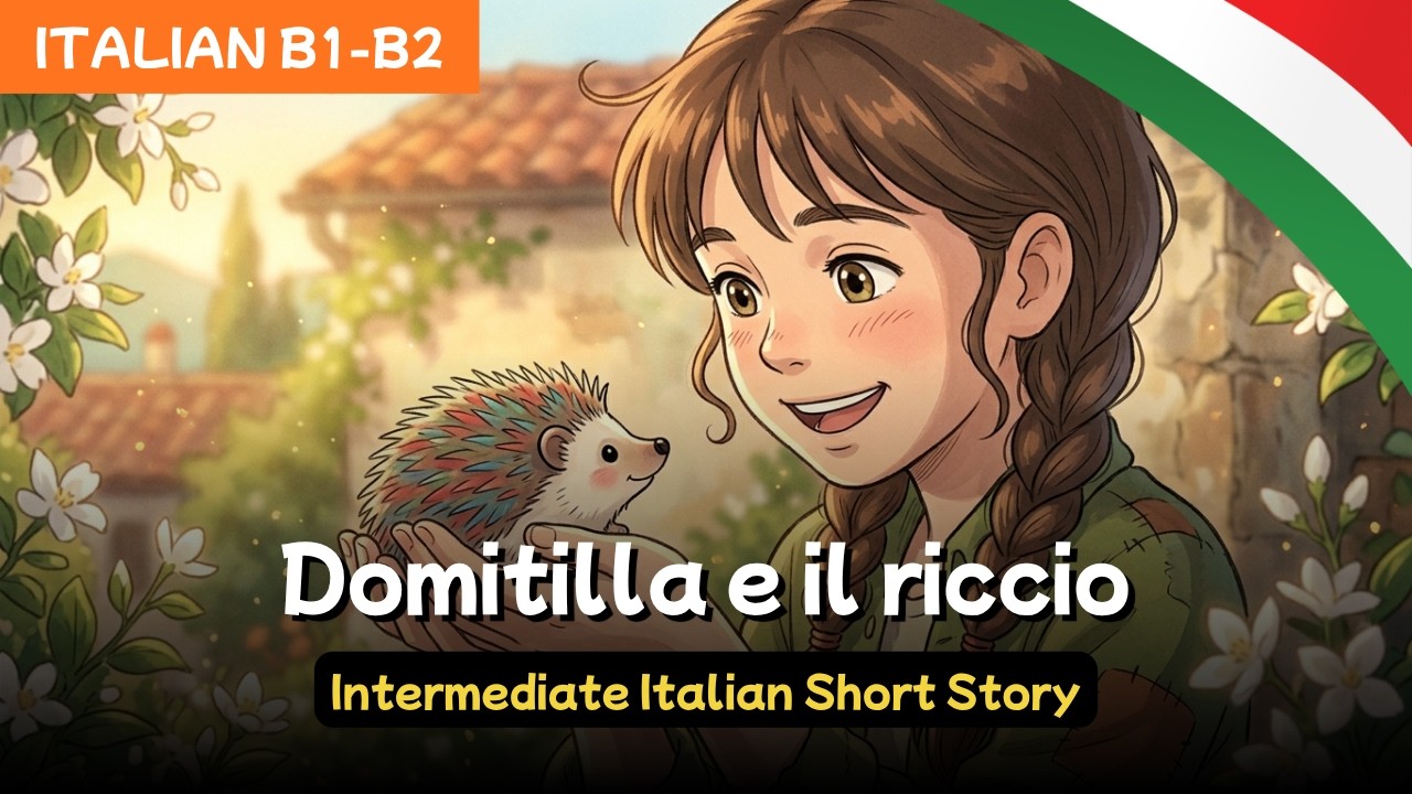 Domitilla and the hedgehog: An Italian Story with Intermediate-Level B1 Conversations