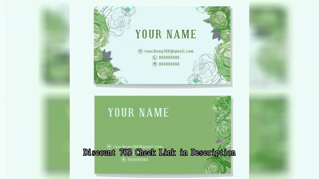 200PCS Custom Cards Thank You Cards Custom Business Card Personalized Logo For Small Business Weddin