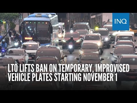 Temporary Plate Number Lto