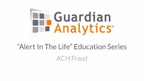 ACH Fraud- Alert in the Life Series